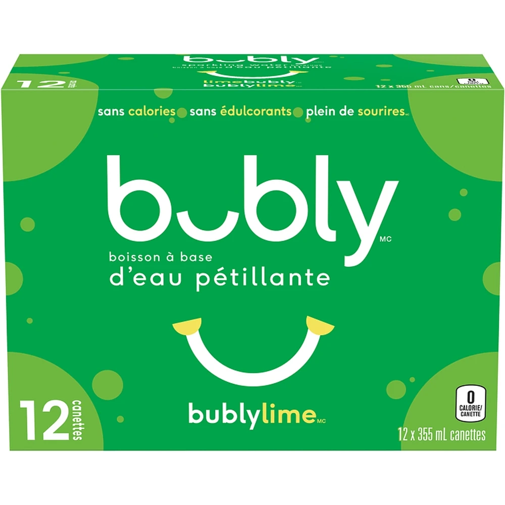Lime Sparkling Water Beverage, 12 Pack