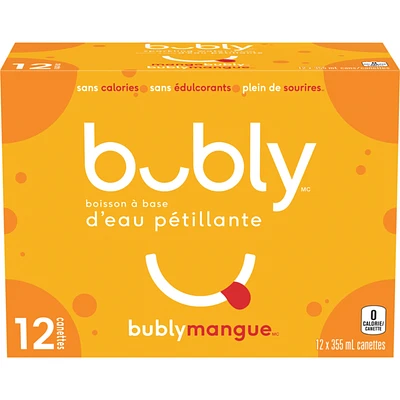 Boisson à base d’eau pétillante mangue