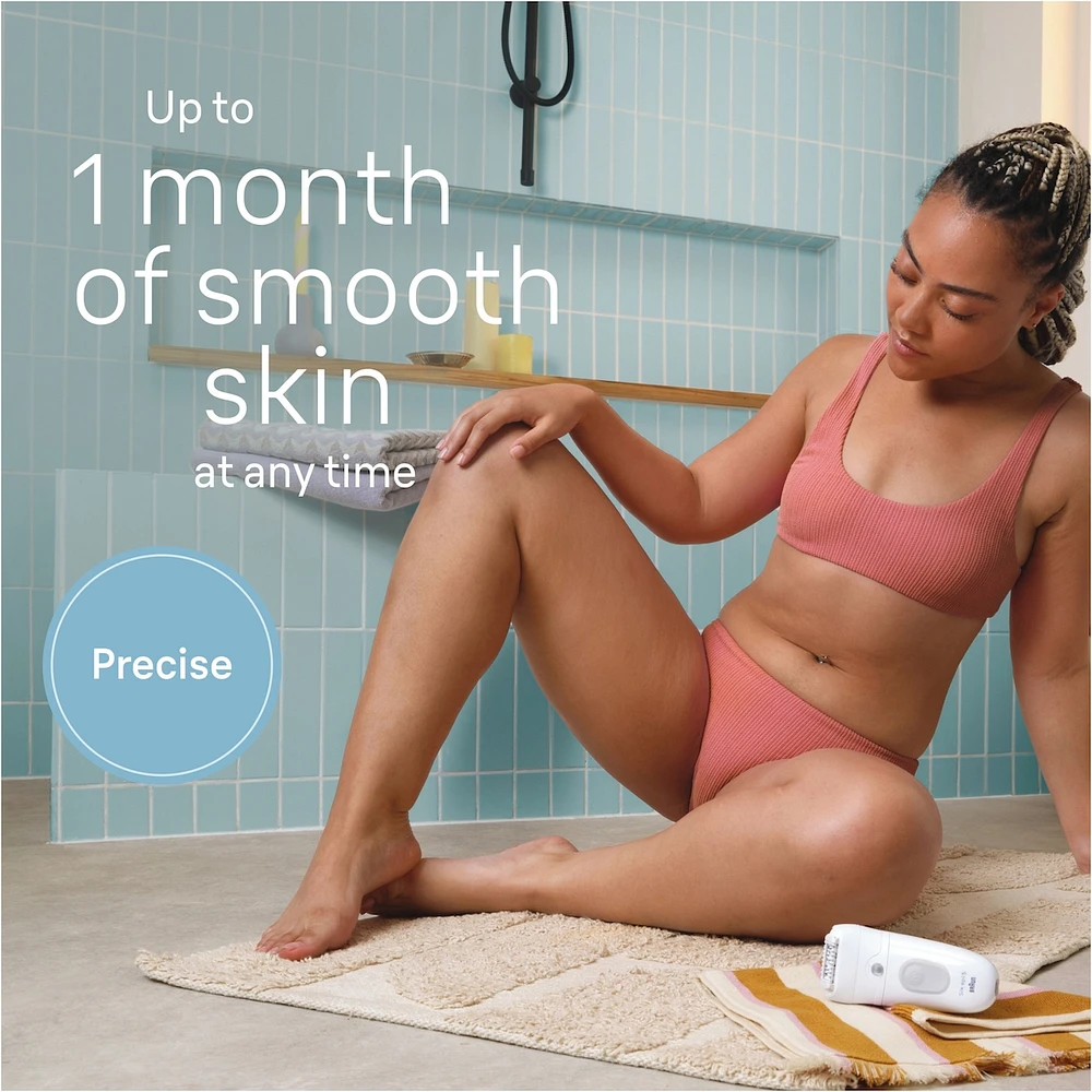Braun Silk-épil 5 Epilator, Wet and Dry, Includes Skin Contact Cap, SE5-011, Grey