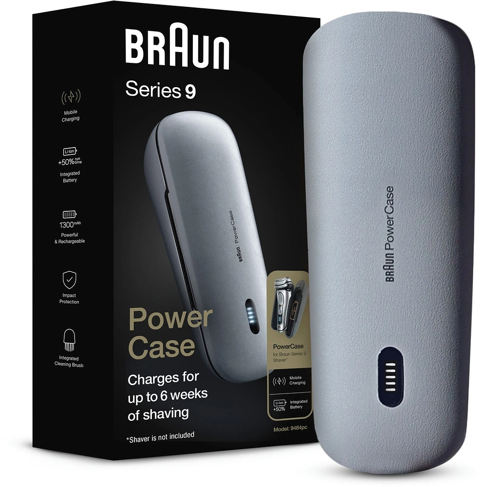 Étui de recharge Braun, compatible avec les rasoirs électriques Braun Series 8 et 9, pour une durée d’utilisation allant jusqu’à 6 semaines