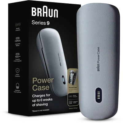 Étui de recharge Braun, compatible avec les rasoirs électriques Braun Series 8 et 9, pour une durée d’utilisation allant jusqu’à 6 semaines