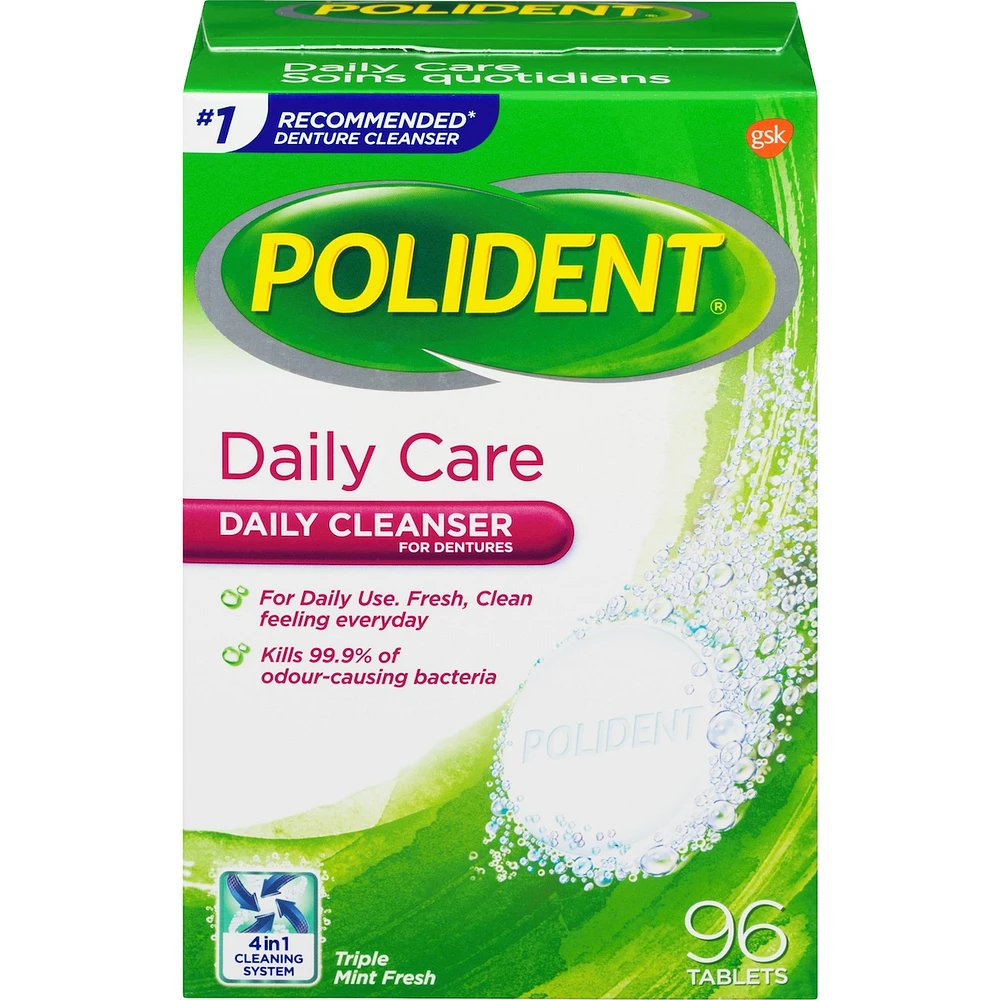 Polident Soins quotidiens Nettoyant pour prothèses dentaires