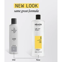 Shampooing épaississant pour le cuir chevelu et les cheveux System 1 de Nioxin – naturels légèrement clairsemés, 500 mL