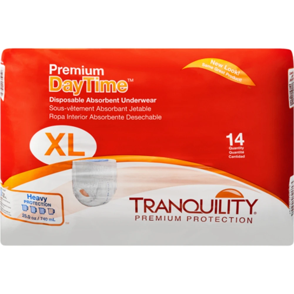 Premium DayTime Disposable Absorbent Underwear, X-Large
