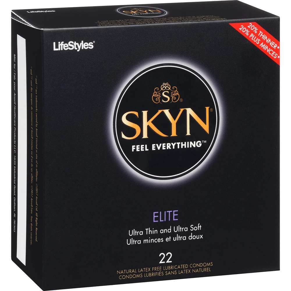 SKYN® Elite Condoms Lubrifiés sans Latex Naturel