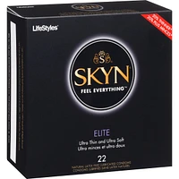 SKYN® Elite Condoms Lubrifiés sans Latex Naturel
