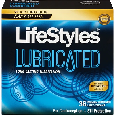 Lubricated 36 Premium Lubricated Latex Condoms