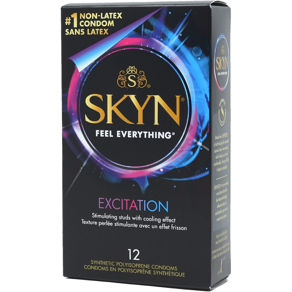 SKYN® Excitation 12 condoms non lubrifiés au latex