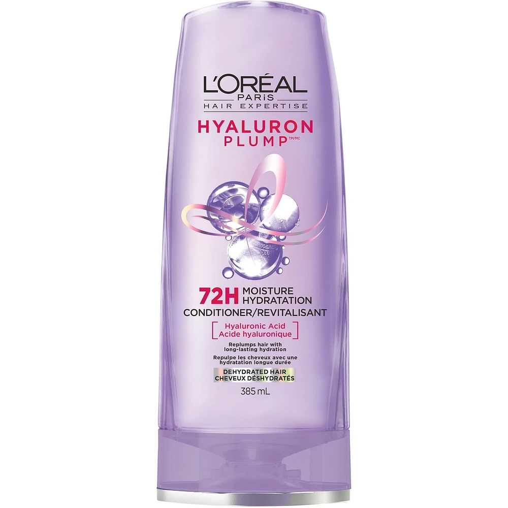 L'Oréal Paris Hair Expertise Hyaluron Plump Revitalisant avec Acide Hyaluronique, Pour Cheveux Déshydratés