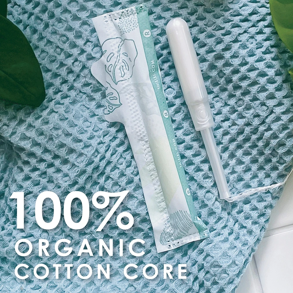 Cotton Tampons Regular/Super Absorbency Multipack, Free from Chlorine Bleaching, Pesticides, Fragrances, or Dyes