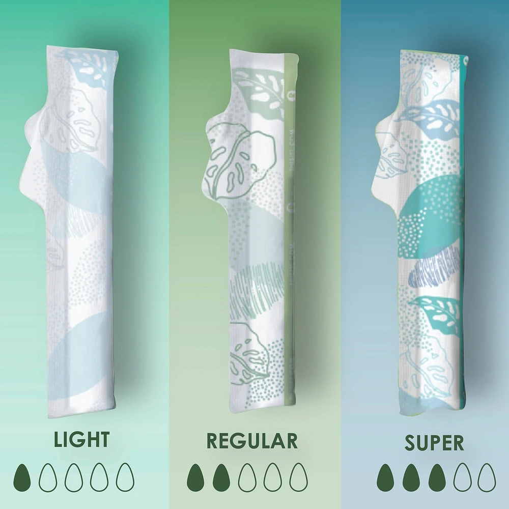 Cotton Tampons Regular/Super Absorbency Multipack, Free from Chlorine Bleaching, Pesticides, Fragrances, or Dyes
