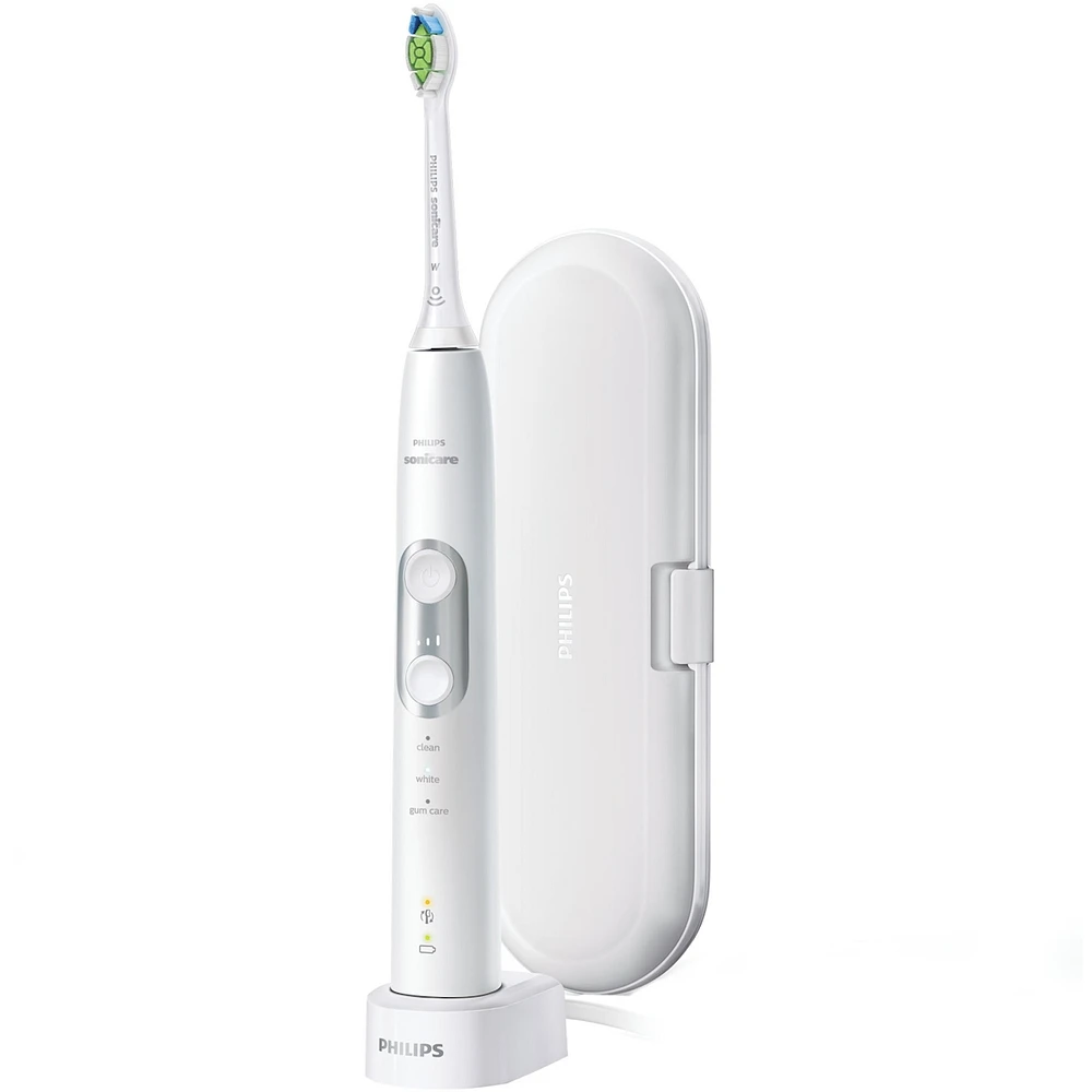 Brosse à dents électrique rechargeable Philips Sonicare ProtectiveClean 6100, blanc, HX6877/21