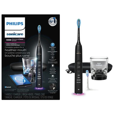 Brosse à dents électrique rechargeable Philips Sonicare DiamondClean Smart 9350, noir, HX9902/66