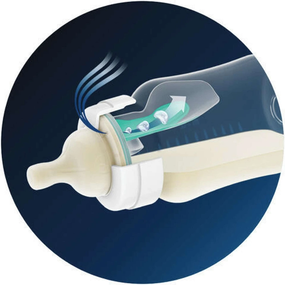 Avent Anti-colic Baby Bottle with AirFree Vent, 4oz, 1 pack, SCY701/01