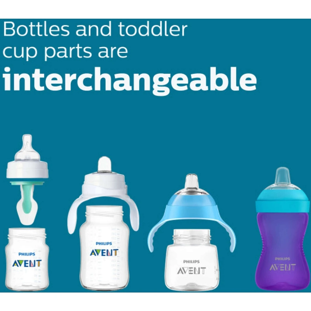 Avent Anti-colic Baby Bottle with AirFree Vent, 4oz, 1 pack, SCY701/01