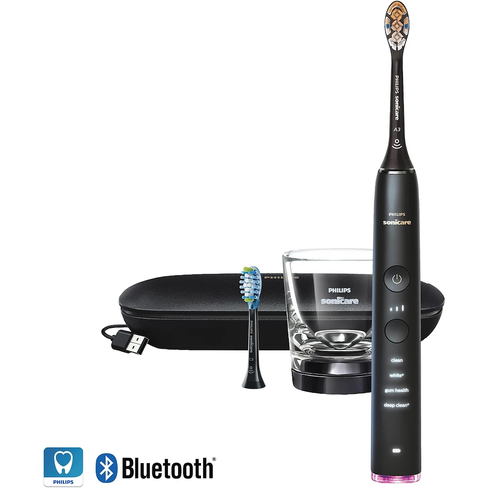 Brosse à dents électrique rechargeable Philips Sonicare DiamondClean Smart 9350, noir, HX9902/76