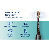 Brosse à dents électrique rechargeable Philips Sonicare DiamondClean Smart 9350, noir, HX9902/76