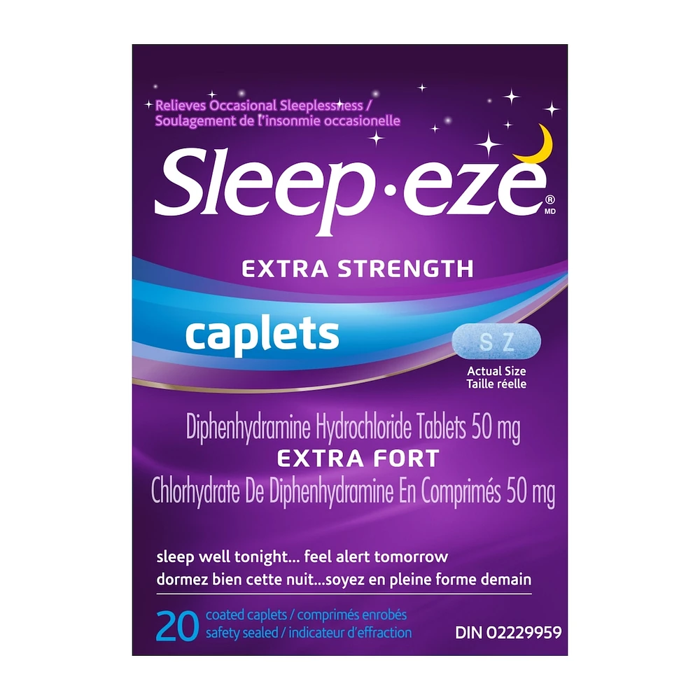 Sleep-eze Extra Strength Nighttime Sleep Aid Coated Caplets