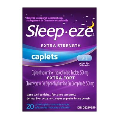 Sleep-eze Extra Strength Nighttime Sleep Aid Coated Caplets