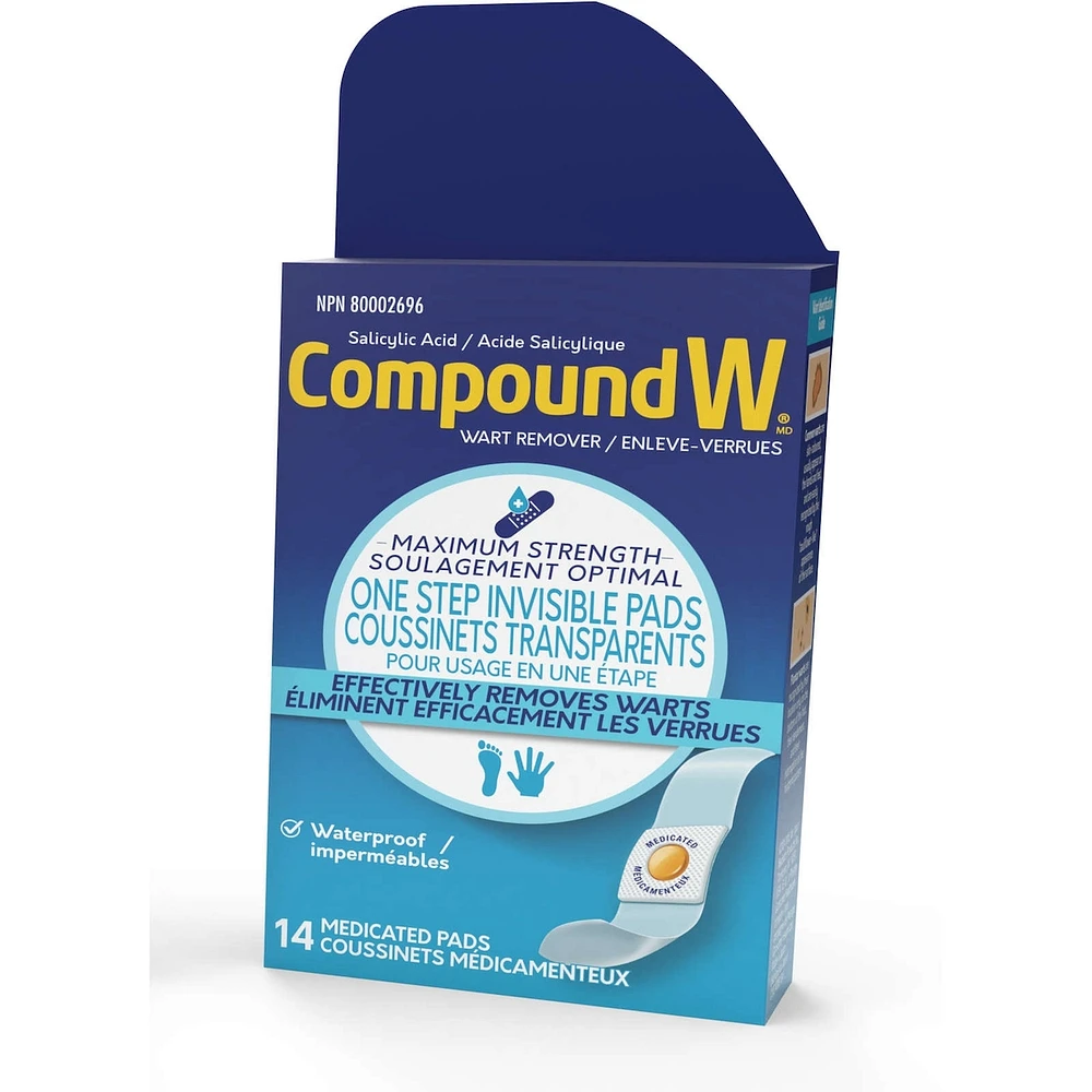 Compound W Maximum Strength One Step Invisible Pads