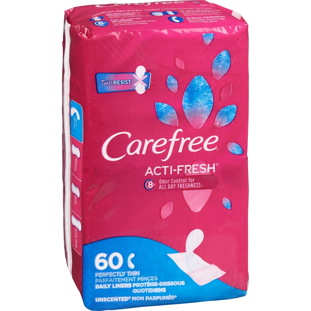 Acti-Fresh Body Shape Panty Liners Thin To Go Pack of 60 Liners