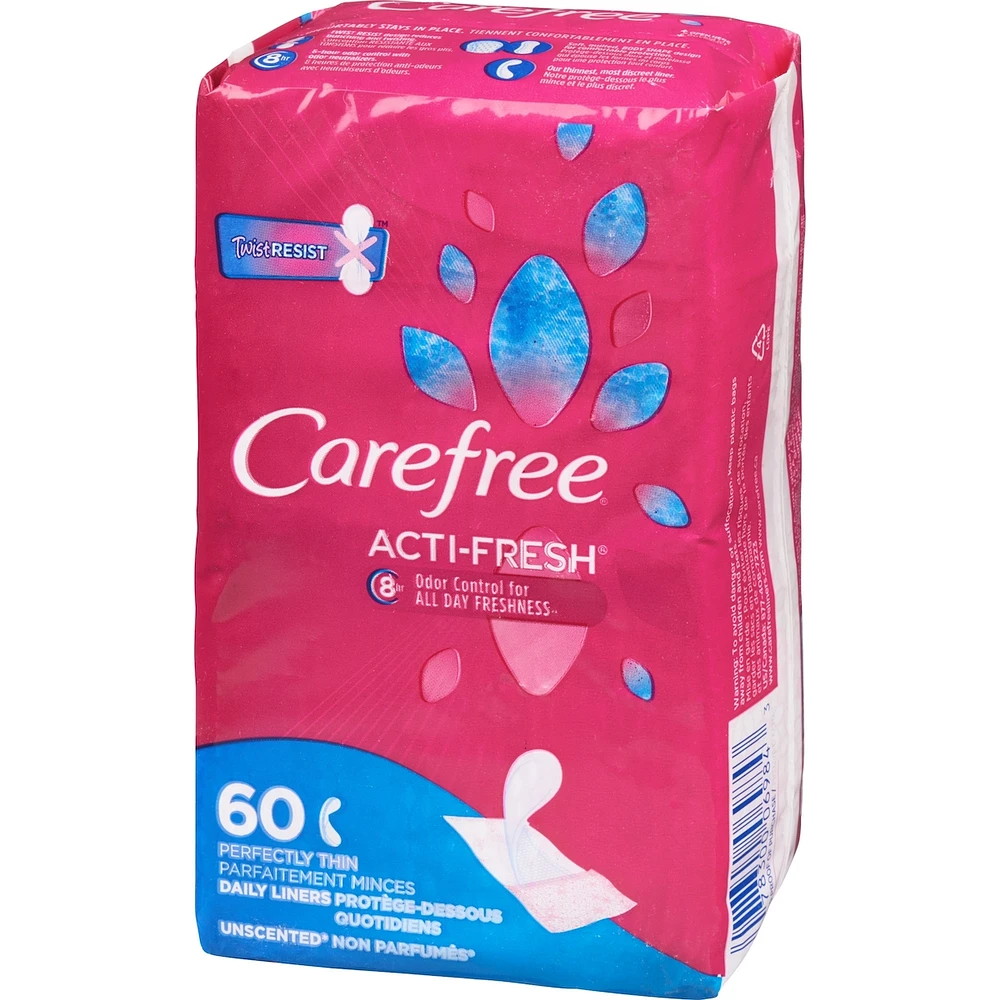 Acti-Fresh Body Shape Panty Liners Thin To Go Pack of 60 Liners