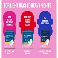 CAREFREE® Ultra Thin Pads, Super/Long Pads With Wings, 28ct