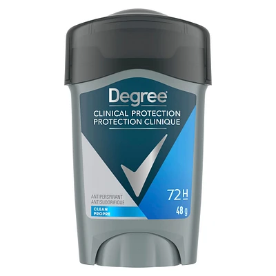 Degree Men Antiperspirant Stick for sweat control Clinical+ Clean antibacterial odour protection 48 g