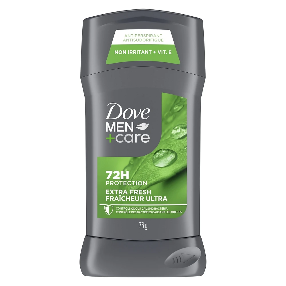 Désodorisant en bâton pour une protection longue durée contre la transpiration Dove Men+Care Fraîcheur ultra protection antibactérienne contre les odeurs 76 g