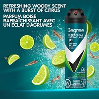 UltraClear Black+White Dry Spray Antiperspirant Deodorant for 72H Sweat & Odour Protection Driftwood Anti Yellow Stains and White Marks