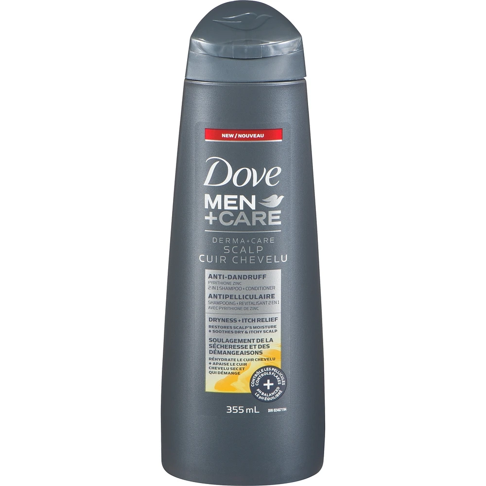 2in1 Shampoo + Conditioner Dove Men+Care Derma+Care Scalp Anti-Drandruff Itch Relief 355 ML