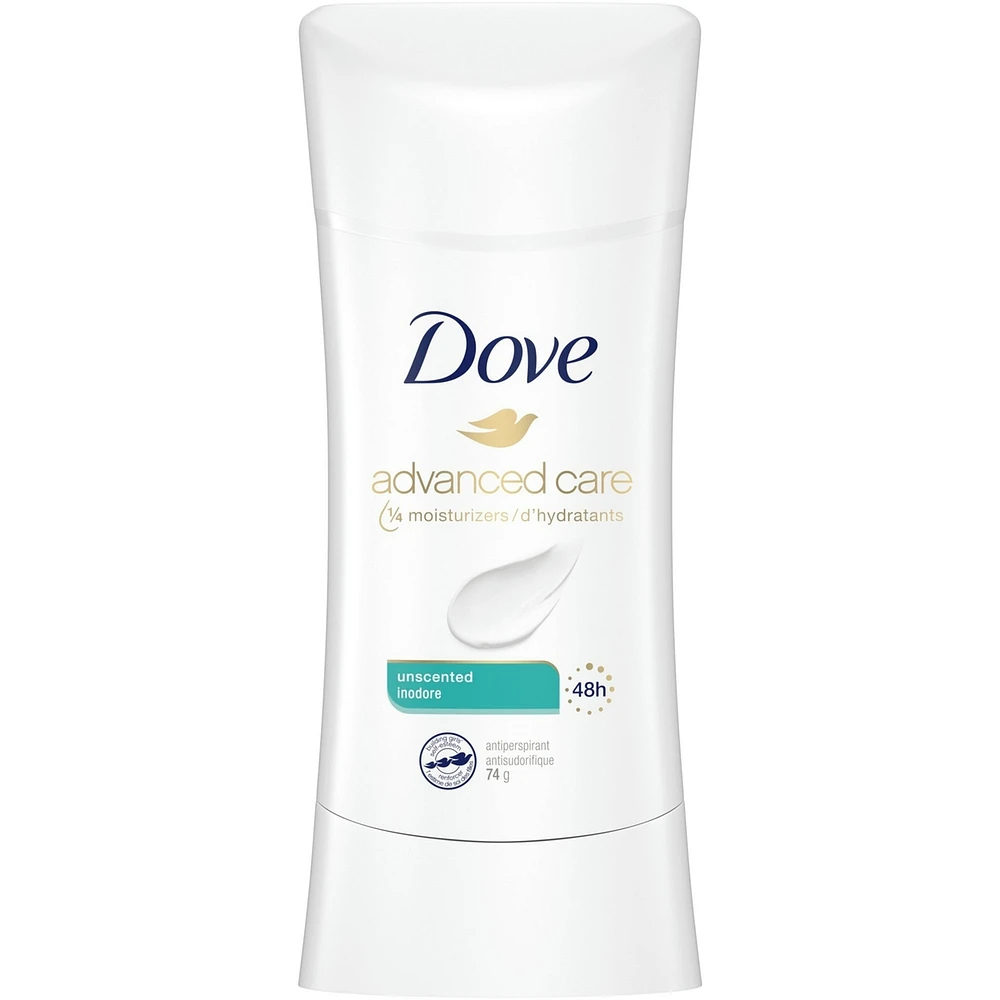 Antisudorifique Dove Advanced Care Non Parfume protection antibactérienne contre les odeurs