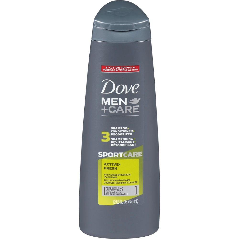 Shampooing + revitalisant 2 en 1 Dove Men+Care SportCare Active+Fresh 355 ML