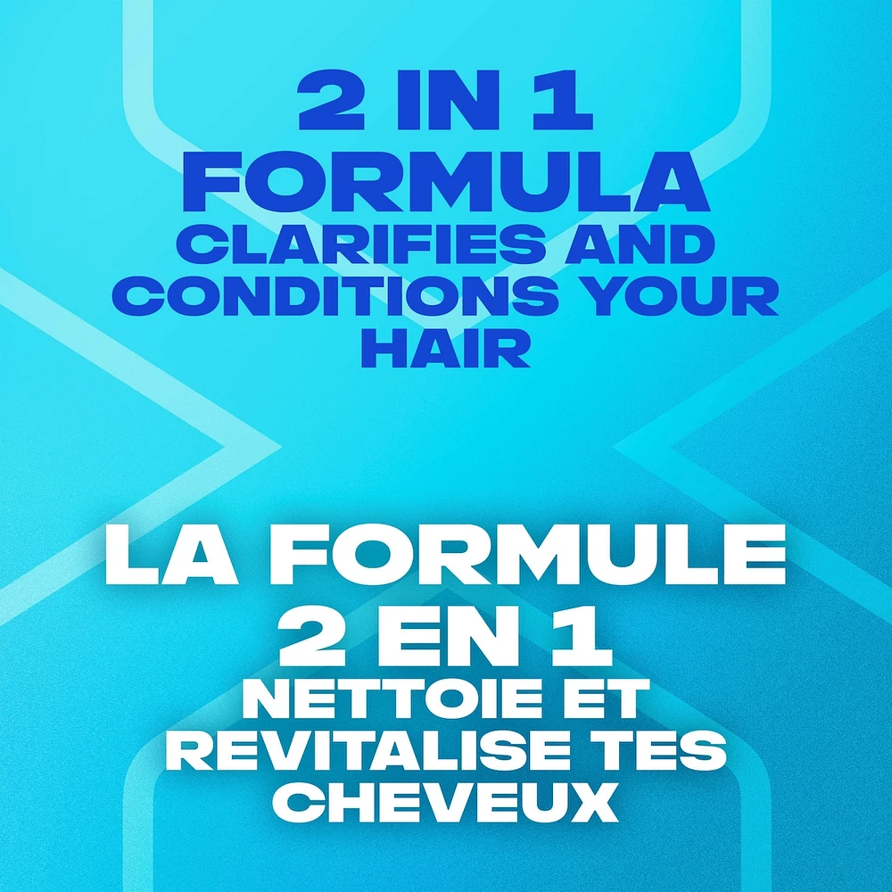 Shampooing et revitalisant pour des cheveux propres et lisses AXE 2 en 1 Cool Ocean au menthol 473 ml