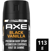 Fine Fragrance Collection Premium Body Spray for Men Black Vanilla deodorant with 72H odour protection and freshness infused with vanilla, orange and sandalwood essential oils