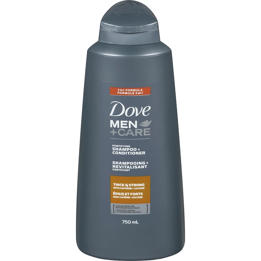 2 in 1 Shampoo and Conditioner Dove Men+Care Thick and Strong 750 ML