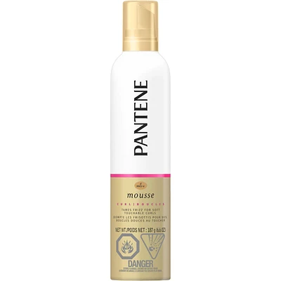 Mousse Pantene Pro-V Curl pour dompter les frisottis pour des boucles douces au toucher, 187 g