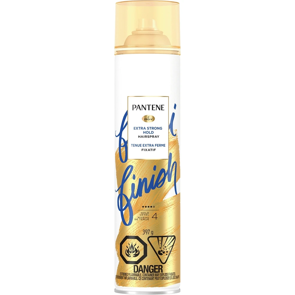 Fixatif Pantene, fixatif tenue extra ferme, tenue longue durée, texturisant, niveau 4