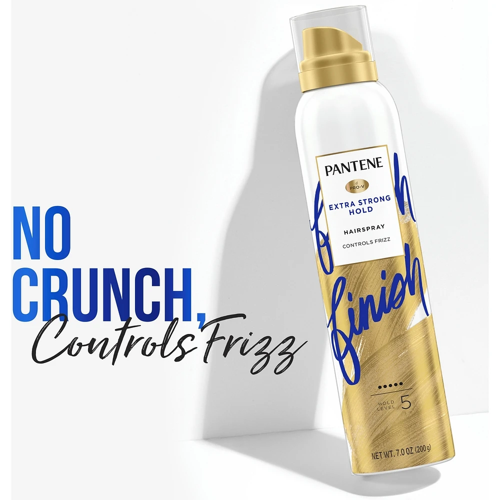 Fixatif PANTENE Pro-V à tenue extra ferme de niveau 5 sans alcool*, 200 g