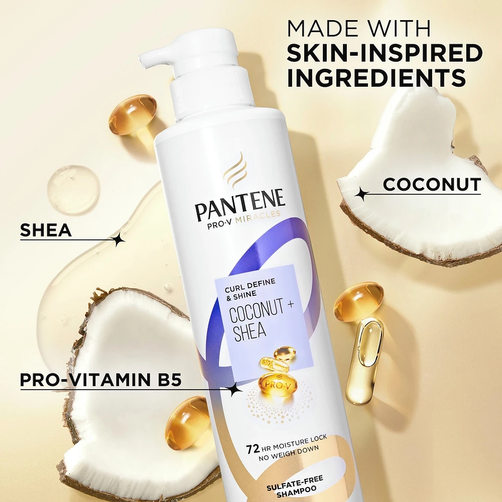 Pro-V Miracles Curl Define & Shine Coconut + Shea Sulfate-Free Shampoo