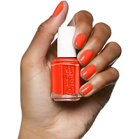 nail polish, vegan, glossy shine finish, salon quality formula, geranium, red