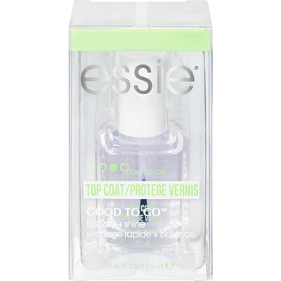 Top Coat Nail Polish with Protective Quick-Dry Agent, Good To Go, High-Gloss & Brilliant Shine