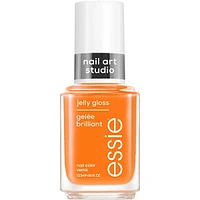 essie nail art studio jelly polish, sheer finish, cheeky jelly, peach, 13.5 ml