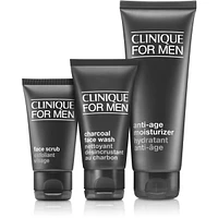 Daily Age Repair Men's Skincare Set: Cleanse. Exfoliate. Hydrate