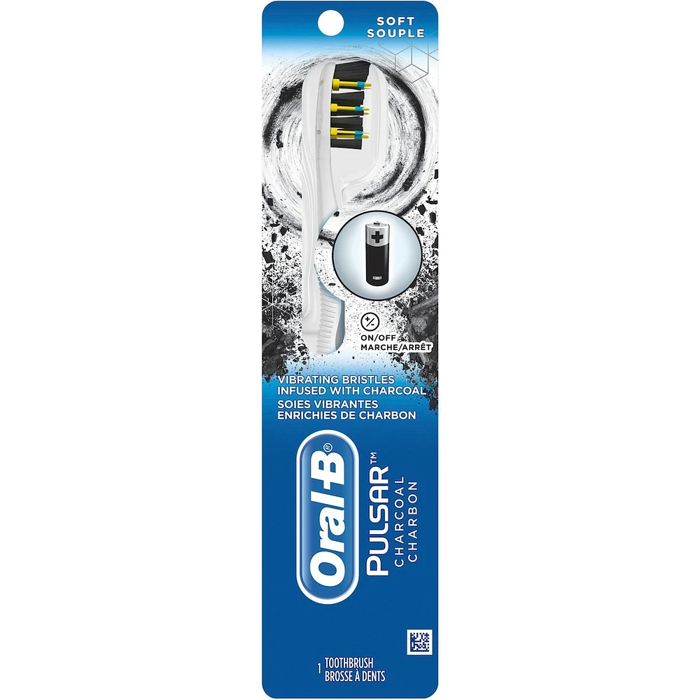 Oral-B Pulsar Charcoal Battery Toothbrush, Soft, 1 count