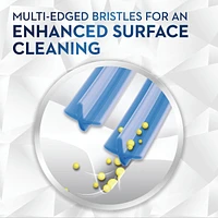 Brilliance Premium Whitening Toothbrush with Plaque Eraser, Medium, Sky Blue and Gray, 2 Count