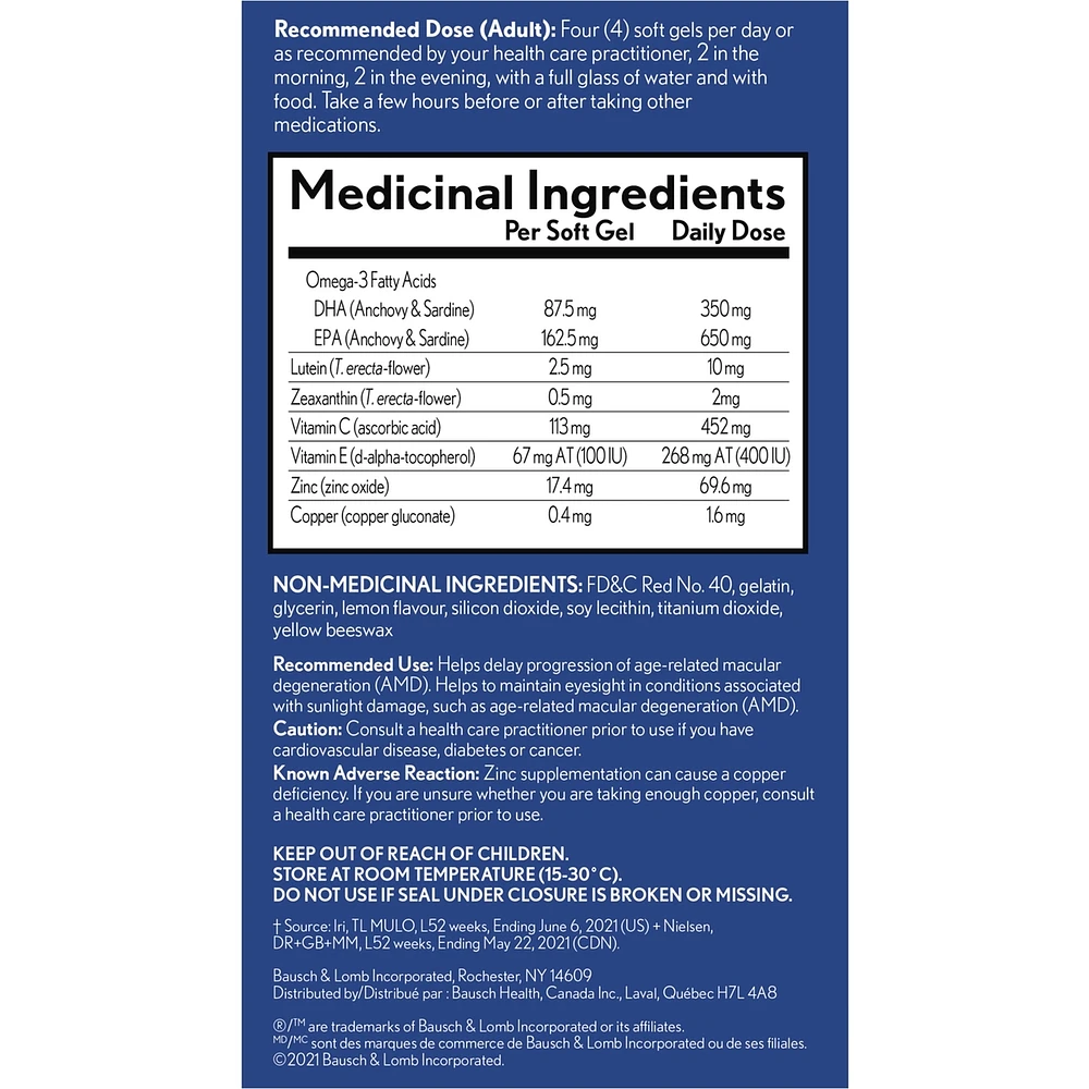 Eye Vitamins and Supplements Omega-3 Formula