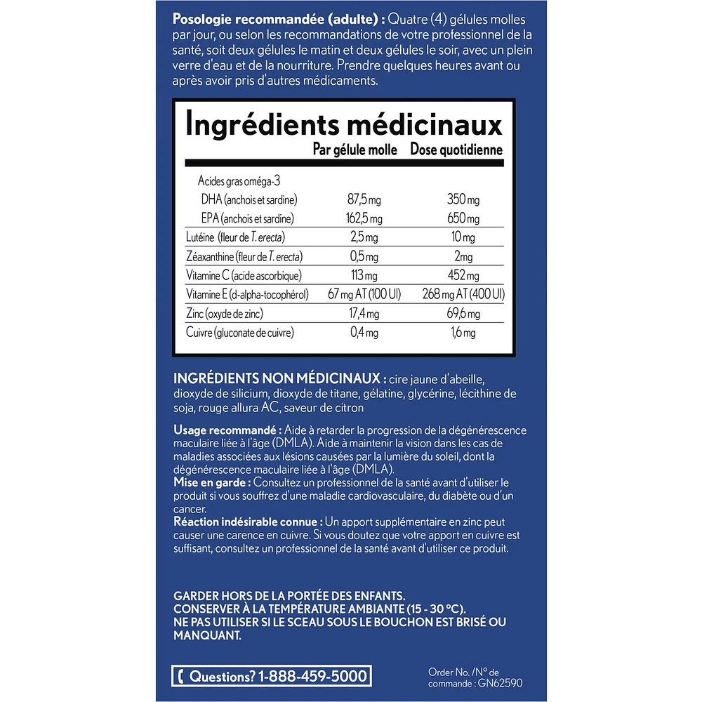 Eye Vitamins and Supplements Omega-3 Formula