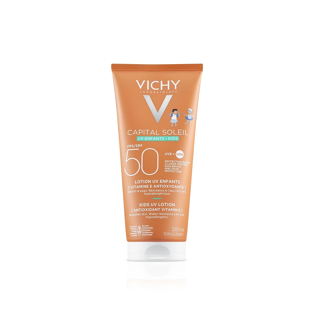 Suncreen For Face & Body, Capital Soleil Kids UV Lotion SPF 50