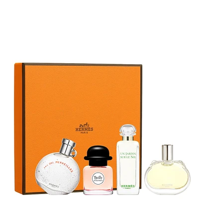 Twilly d'Hermès, Eau des Merveilles, Un Jardin sur le Nil, Barénia Miniatures gift set